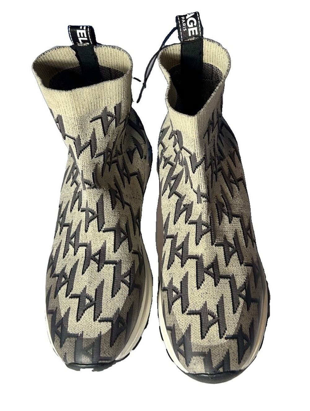 Karl Lagerfeld Paris MIRLA / F22 Logo Sock Sneakers Shoes Women's Size 11